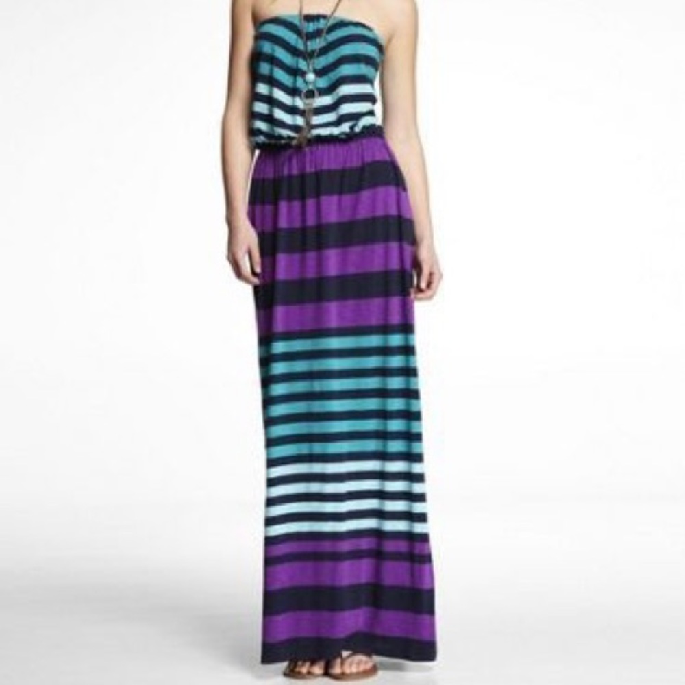 Express strapless super comfy maxi dress.